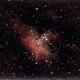 The Eagle Nebula with the famous Pillars of Creation at the center, as imaged by Stellina.